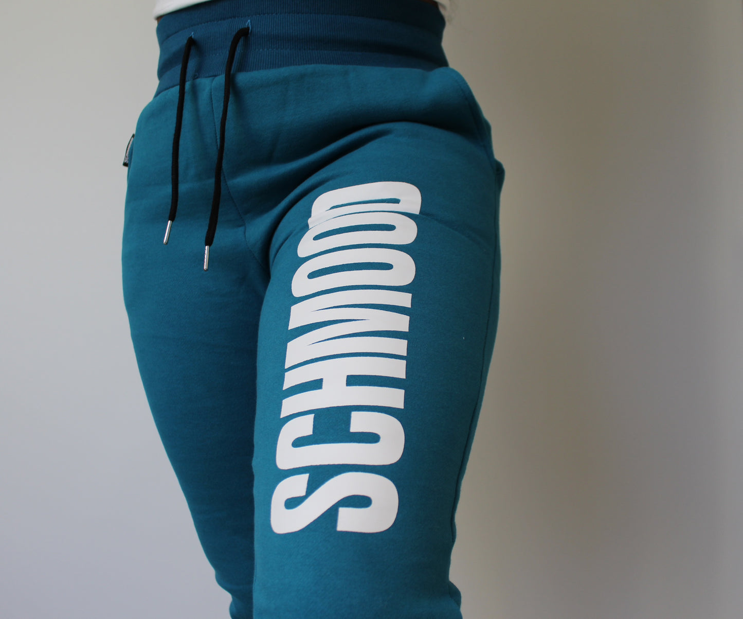 SCHMOOD Xxtra-Cozy Joggers Teal/White/Black