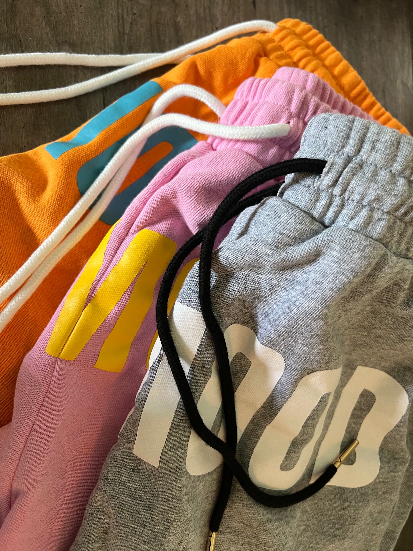 SCHMOOD Sweat Shorts - Heather Gray/White