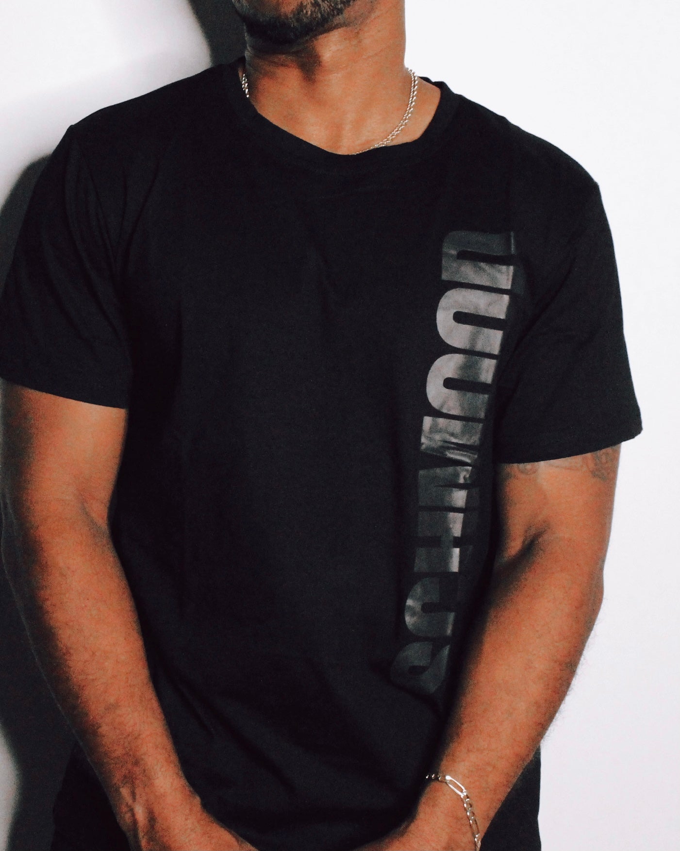 Men's SCHMOOD Staple Tee - Black/Raven