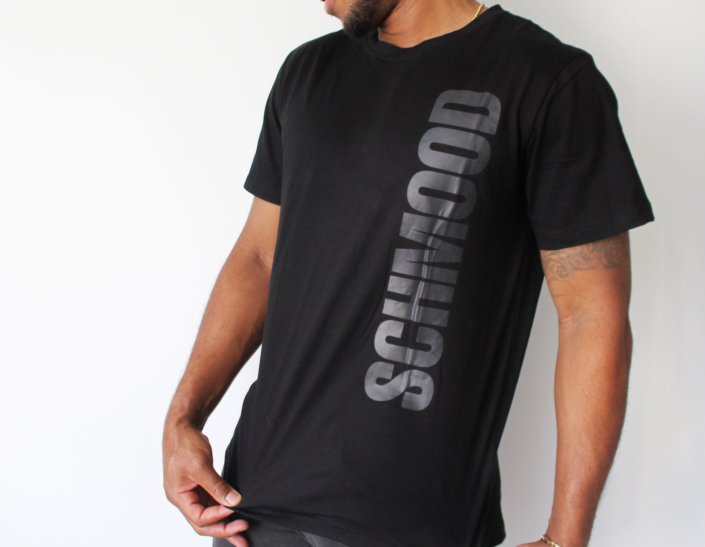 Men's SCHMOOD Staple Tee - Black/Raven