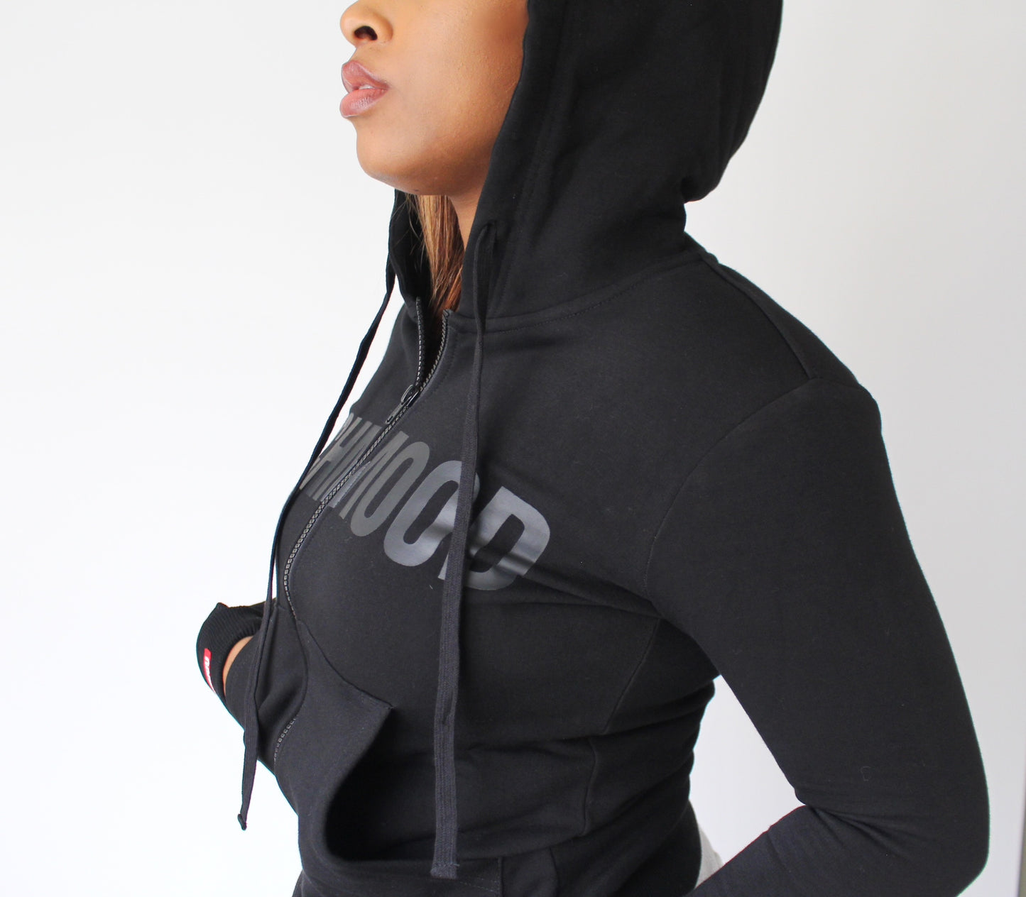 Stamped Hoodie - Black/Raven