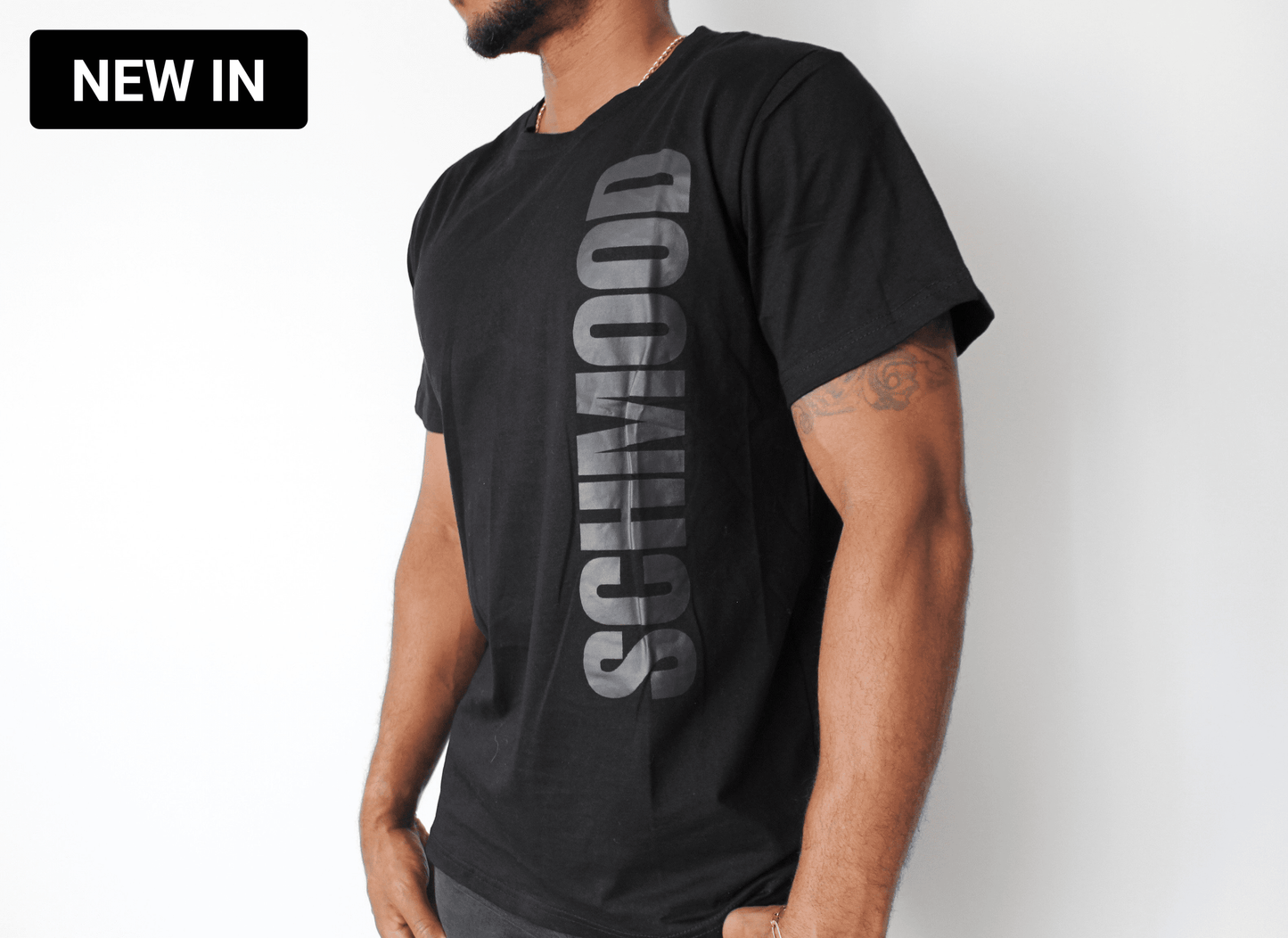 Men's SCHMOOD Staple Tee - Black/Raven